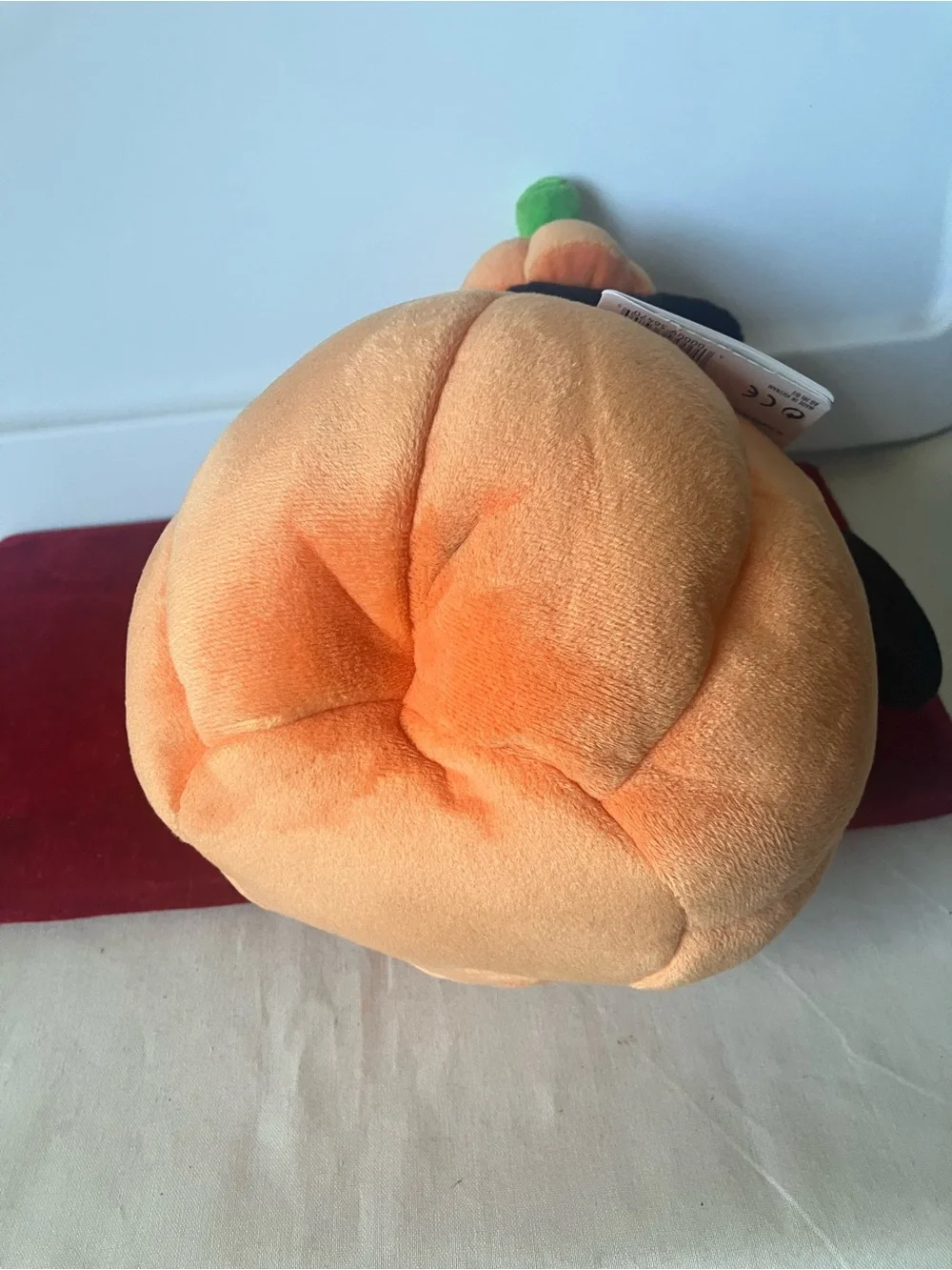 Disney Parks Pinocchio Figaro Cat Mickey Mouse Pumpkin Halloween Plush NEW.